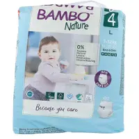 Bambo Nature Lasten vaippa, housuvaippa, ympäristömerkitty, Pants, 4 - (5 kpl)