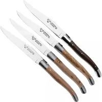Laguiole En Aubrac Steak Knives 42C99BFIHK Stainless Steel, French Wood, 4-piece steak knife set