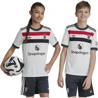 Adidas Manchester United 24/25 3 Stripes Juniori Lyhythihainen T-pait