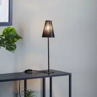 Nowodvorski Lighting Pöytävalaisin Trifle , Musta, Olohuone/ruokailutila, Alumiini, Moderni