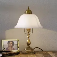 BERLINER MESSINGLAMP Pöytävalaisin CAROLIN, Pronssi/messinki, Olohuone/ruokailutila, Messinki, Antiikki