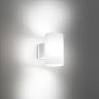AILATI Led ulkoseinävalaisin Bianca, Valkoinen/opaali, Synteettinen materiaali, Moderni