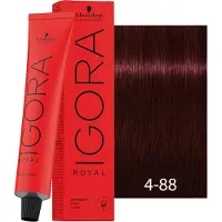 Schwarzkopf Professional IGORA Royal hiusväri sävy 4-88 Medium Brown Red Extra 60 ml