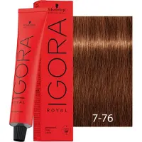 Schwarzkopf Professional IGORA Royal hiusväri sävy 7-76 Medium Blonde Copper Chocolate 60 ml