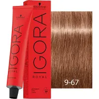 Schwarzkopf Professional IGORA Royal hiusväri sävy 9-67 Extra Light Blonde Chocolate Copper 60 ml