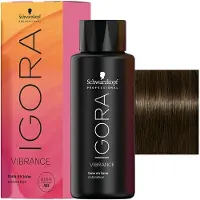 Schwarzkopf Professional IGORA Vibrance hiusten puolikestoväri sävy 5-0 Light Brown Natural 60 ml