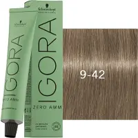 Schwarzkopf Professional IGORA ZERO AMM kestohiusväri ammoniakiton sävy 9-42 60 ml