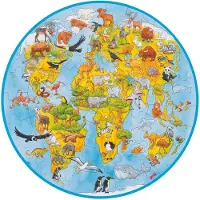 Goki - Puzzle XXL maailma - GOLLNEST &amp; KIESEL