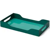 Printworks Lacquered Tray - Swell Turquoise/Green 34x20 cm