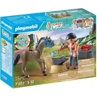 Playmobil Horses Of Waterfall Farrier Ben And Achilles - 71357 - Multi/patterned - ONE SIZE