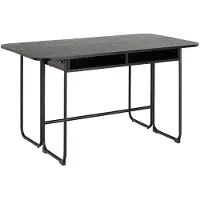 Ebuy24 Pöytä Darlington, 140x80x77 cm, musta