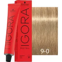 Schwarzkopf Professional IGORA Royal hiusväri sävy 9-0 Extra Light Blonde Natural 60 ml