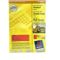 Avery Zweckform Universal labels red