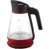Prime3 SEK51RD electric kettle 1.5 L 2200 W Red, Transparent (5901750502514)