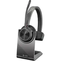 HP Poly Voyager 4310 - Kuulokkeet - on-ear - Bluetooth - langaton, langallinen - aktiivinen melunvaimennus - USB-C - musta - sertifioitu Microsoft Tea...