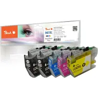 Peach PI500-378, Korkea (XL) värintuotto, Musta, Syaani, Magenta, Keltainen, 15 ml, 10 ml, 5 kpl, 500 sivua