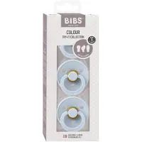 BIBS Try-it Colour Tutti 3-pack Luonnonkumi Koko 1, Baby Blue