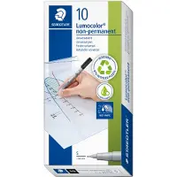 Staedtler Universal pen Lumocolor non-p S 10 pcs bla