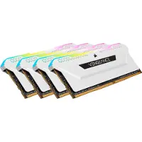 Corsair 32GB (4 x 8GB) Vengeance RGB PRO SL, DDR4 3200MHz, CL16, 1.35V, valkoinen