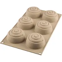 Silikomart Design 3D Silikonivuoka Mini Girotondo 6.8 cm Vaaleanharmaa