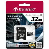 Transcend Premium MicroSDHC 32 GB Class 10 UHS-I/U1 Card (TS32GUSDU1)