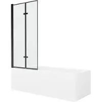 Mexen Cubik kylpyamme viimeistelyllä ja lasiseinällä, 150x70 cm + 80 cm (II)
