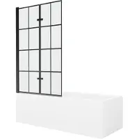 Mexen Cubik kylpyamme viimeistelyllä ja lasiseinällä, 160x70 cm + 100 cm (II)