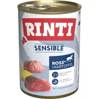 Rinti 24 x 400g hevonen, kananmaksa & peruna Sensible koiranruoka