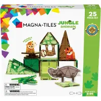 Magna-Tiles Jungle Animals 25 Pcs Set Jungle Animals One Size Valkoinen One Size 3+ Years Pojat, Tytöt