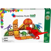 Magna-Tiles Dino World 40 Pcs Set One Size Valkoinen One Size 3+ Years Pojat, Tytöt