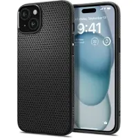 Spigen iPhone 15 Liquid Air TPU Suojakuori - Musta