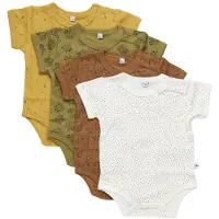 Pippi Lyhythihainen Body 4-pack, Tinsel, 80