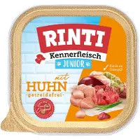 Rinti 9x300g Kennerfleisch Junior kana koiran märkäruoka