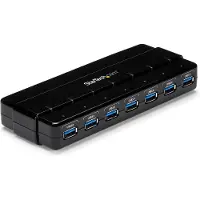 StarTech.com HUB - - ST7300USB3B - USB 3.0 keskitin / keskitin virtalähteellä - 7 porttia