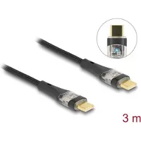 DeLOCK 80765, 3 m, USB C, USB C, USB 2.0, 0,48 Gbit/s, Musta
