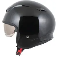 MTR Jet Sun II Jet-Kypärä Musta/Metallinen unisex, size L