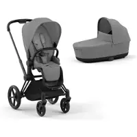 Cybex Priam 4 yhdistelmävaunut (pkt) Matte Black/Mirage Grey