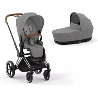 Cybex Priam 4 yhdistelmävaunut (pkt) Chrome Brown/Mirage Grey