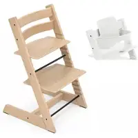 Stokke Tripp Trapp ja Baby Set etukaari -paketti Oak Natural -tuoli & Baby Set 2 white