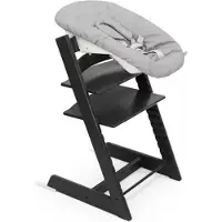 Stokke Tripp Trapp syöttötuoli ja Newborn Set -istuin Black