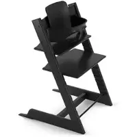 Stokke Tripp Trapp ja Baby Set etukaari -paketti Black -tuoli & Baby Set 2