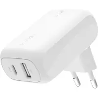 Belkin boost charge 42w - 30w usb-c pd pps + 12w usb-a dual wall charger white
