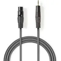 Nedis balansoitu XLR naaras - 3.5 mm uros XLR-audiokaapeli