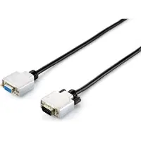 Equip 118855, 15 m, VGA (D-Sub), VGA (D-Sub), Uros, Naaras, Musta, Hopea