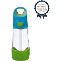 B.Box Bottle with Straw pullo sisältää pillin Blue Green 1 kpl