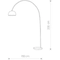 Nowodvorski Lighting Cosmo lattiavalaisin E27 200cm satiini