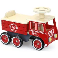 Vilac Ride-On Firetruck - Red - ONE SIZE