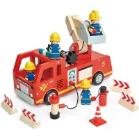 Tender Leaf Toys Fire Engine Ajoneuvo