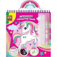 SES Creative Puuhakirja Glitter Yksisarvinen