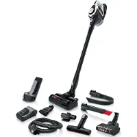 Bosch Serie 8 BSS825ALL 0.5 L 18V 5 Ah pussiton -varsi-imuri, musta, valkoinen